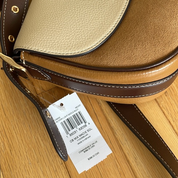NWT Coach Macie Saddlebag in Colorblock - Picture 4 of 5